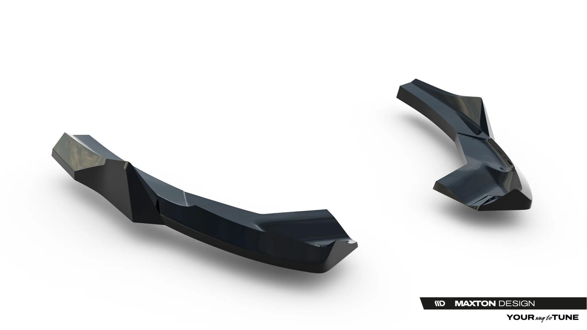 Diffusor Flaps V.3 passend für Audi RS3 Limousine 8Y Facelift schwarz Hochglanz