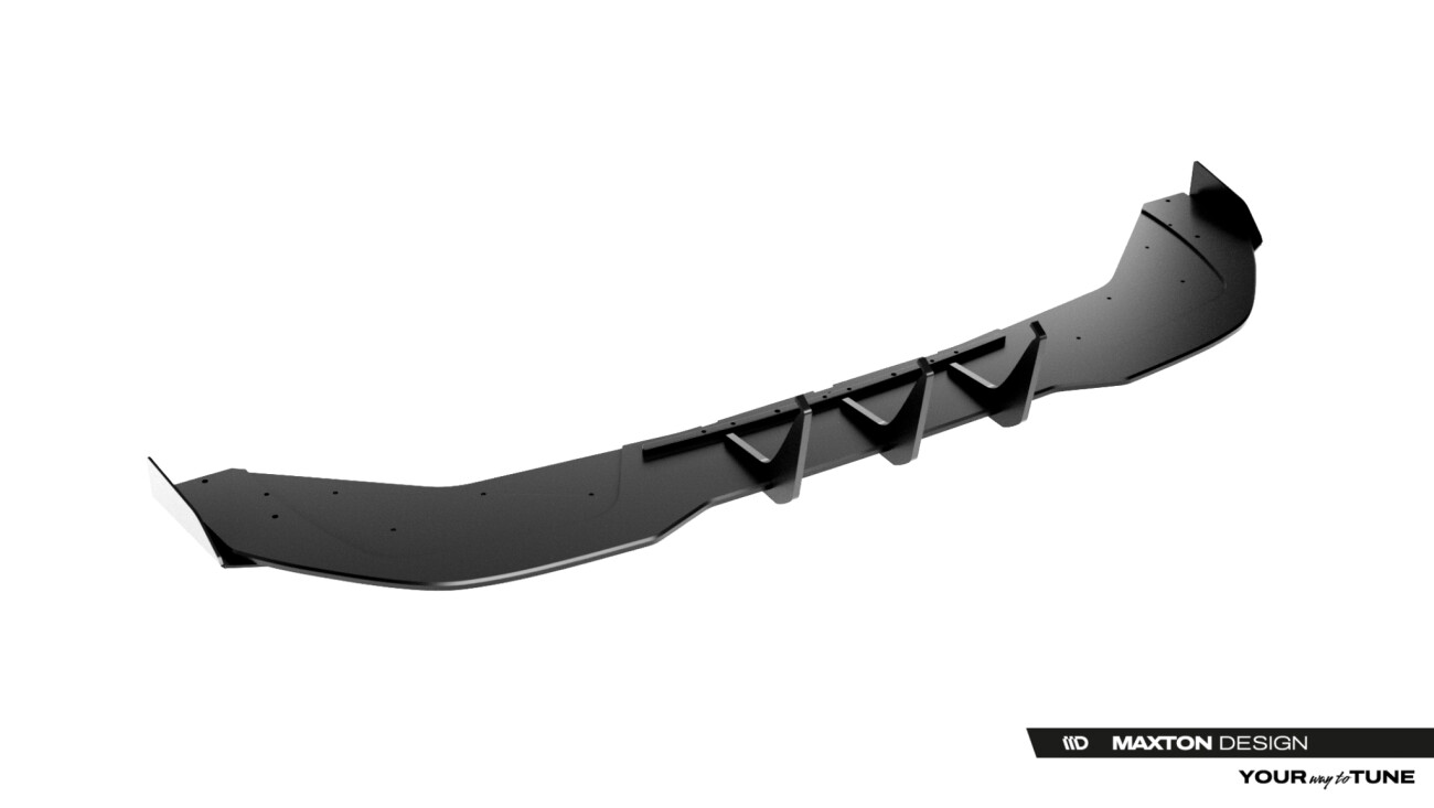 Street Pro Heckschürze passend für Cupra Leon Hatchback Mk1 Facelift schwarz matt + Hochglanz Flaps