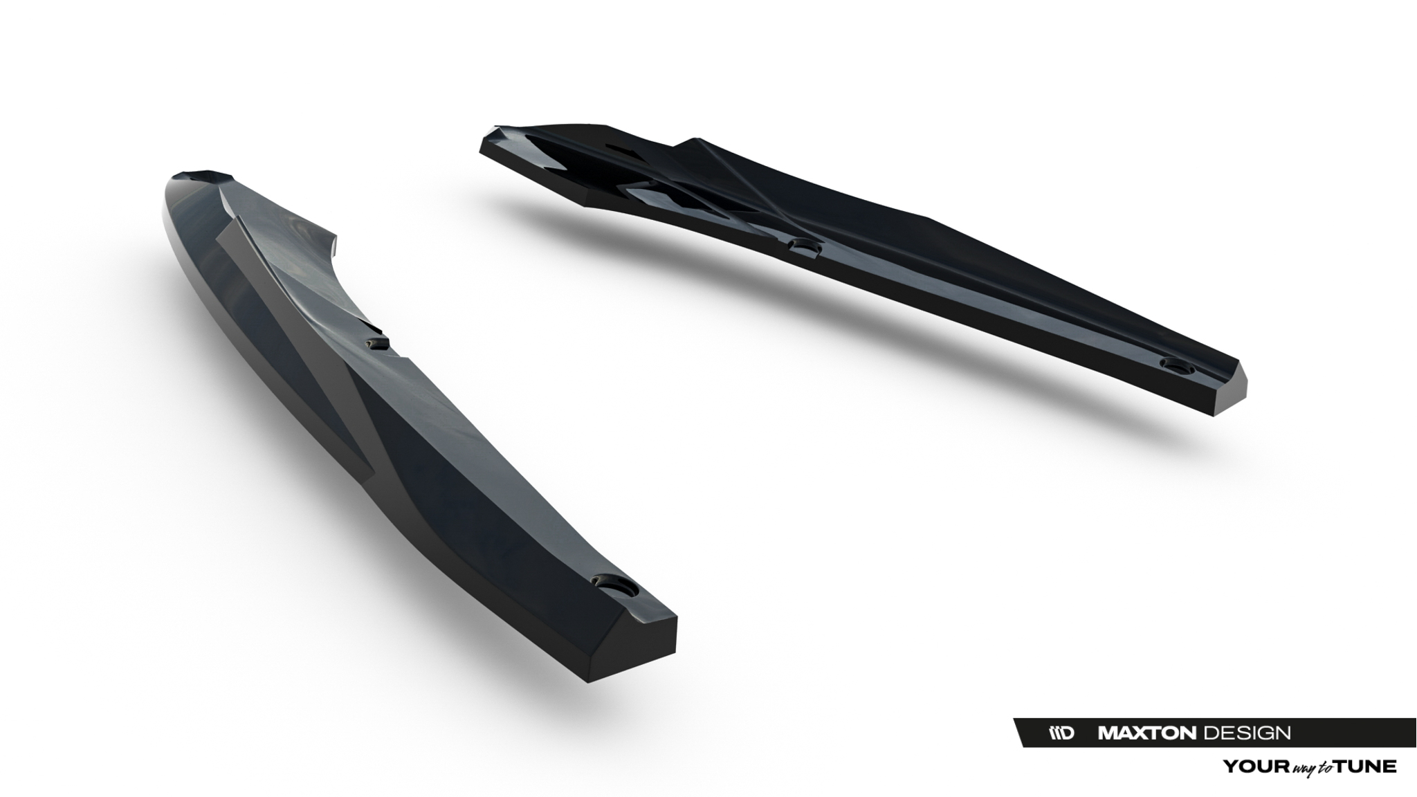 Diffusor Flaps V.5 passend für CUPRA Leon ST Mk1 FL schwarz Hochglanz