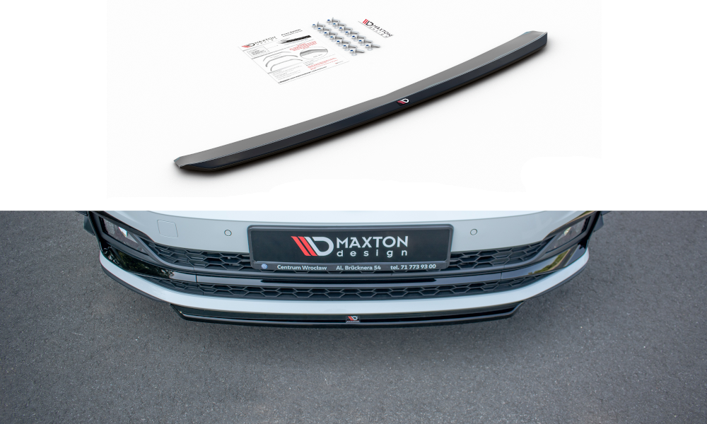 Front Ansatz V.4 für VW Polo GTI Mk6 schwarz matt