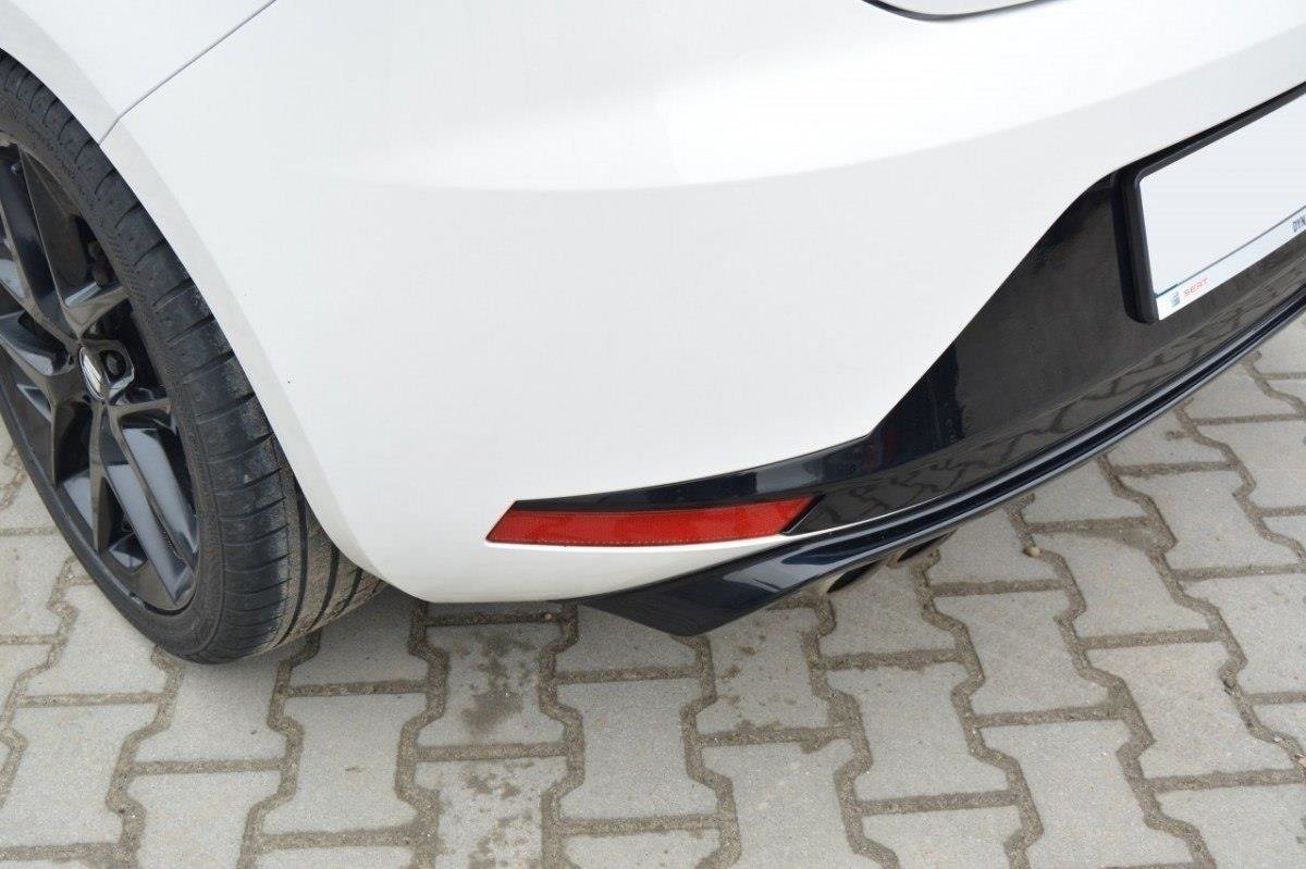Street+ Heck Ansatz Diffusor passend für Seat Leon III FR schwarz Hochglanz