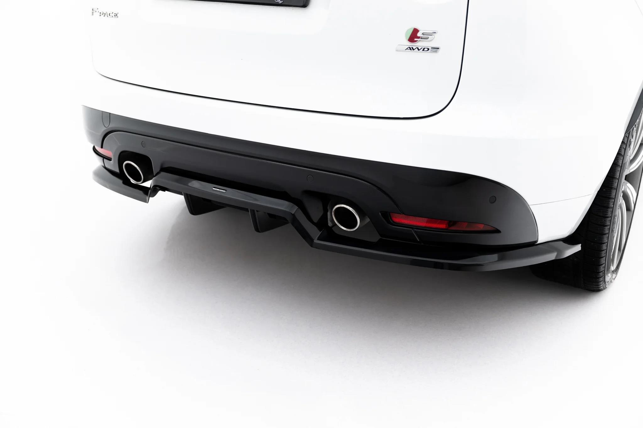 Street+ Mittlerer Diffusor RACE passend für Jaguar F-Pace S X761 schwarz Hochglanz