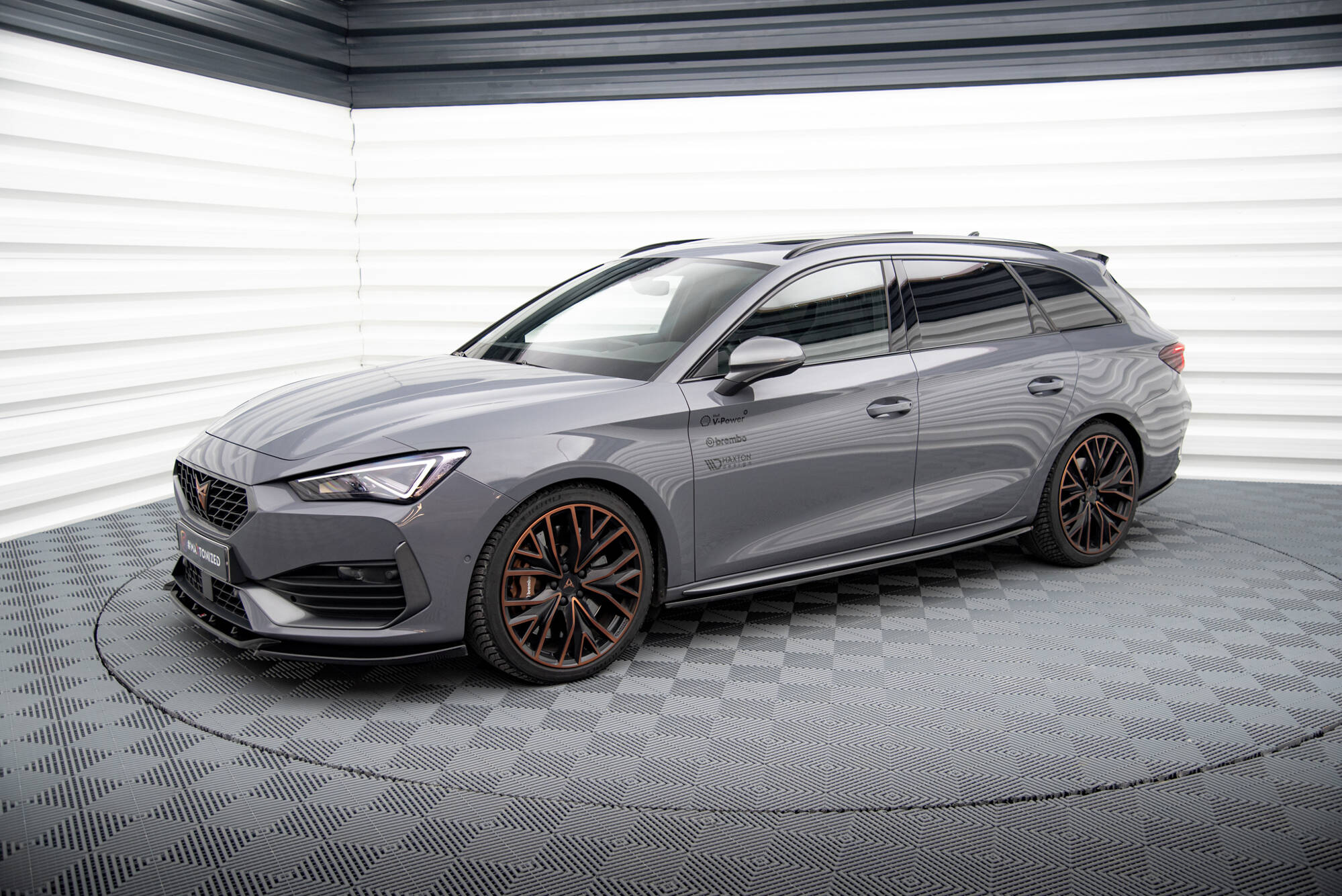 Seitenschweller Ansatz Paar V.1 passend für CUPRA Leon ST / Hatchback Aero Mk1 FL schwarz Hochglanz