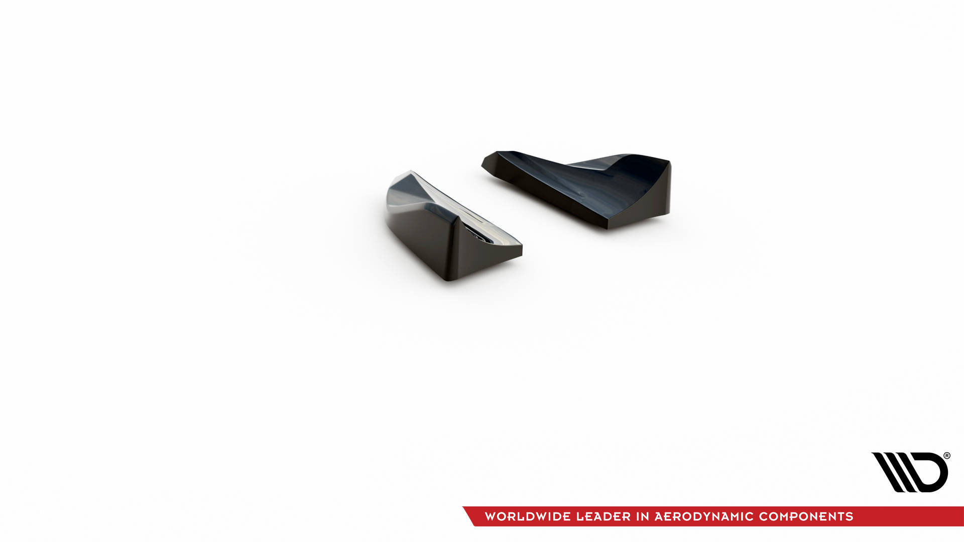Street+ Heck Ansatz Flaps passend für Porsche Macan Mk1 schwarz Hochglanz