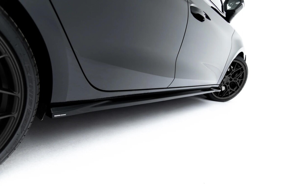 Seitenschweller Ansatz (Paar) V.2 passend für Cupra Leon ST / Hatchback Mk1 Facelift schwarz Hochglanz