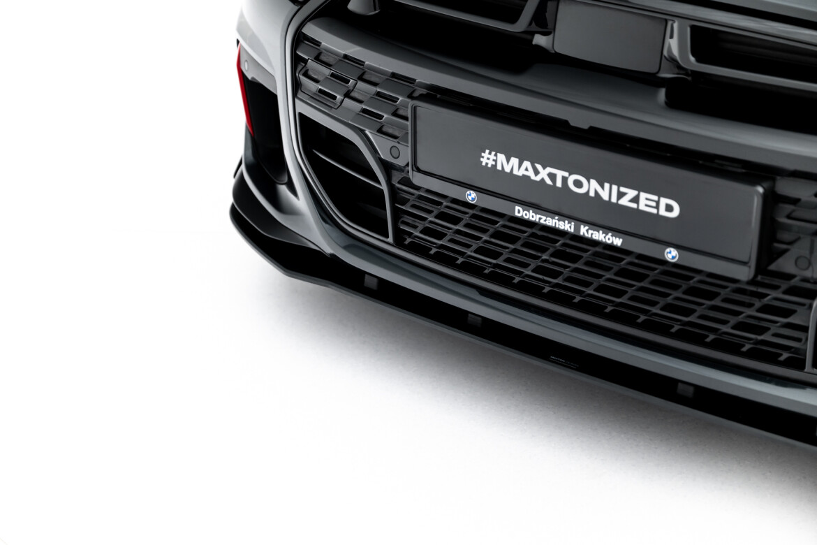 Street Pro Frontlippe passend + Flaps für passend für Mini Cooper John Cooper Works F65 schwarz Hochglanz