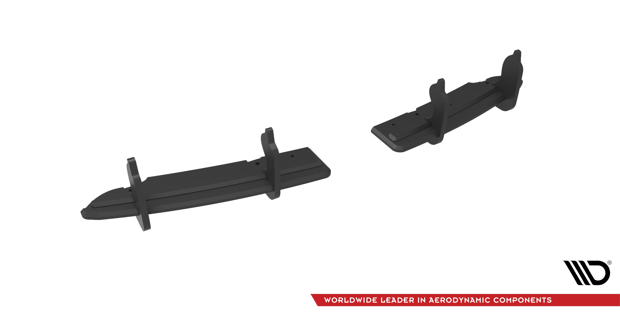 Street Pro Heckschürze Heck Ansatz Diffusor passend für Mini Cooper John Cooper Works R56 schwarz-rot