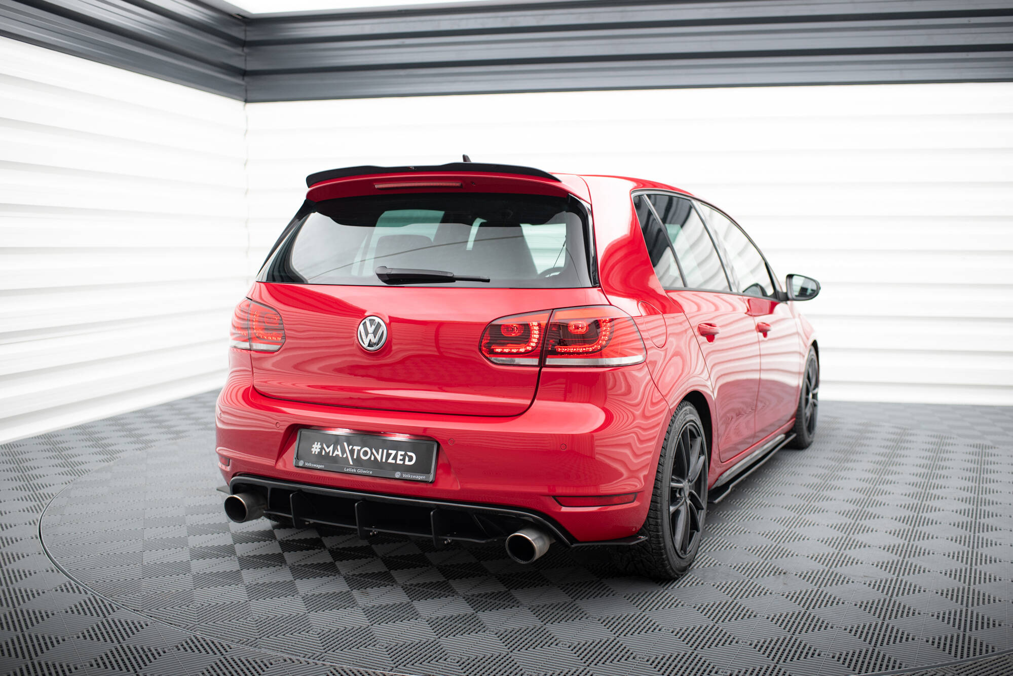 Diffusor für VW GOLF 6 GTI / 35TH Diffusor Heck Ansatz für Heckschürze für & Heck Ansatz Flaps