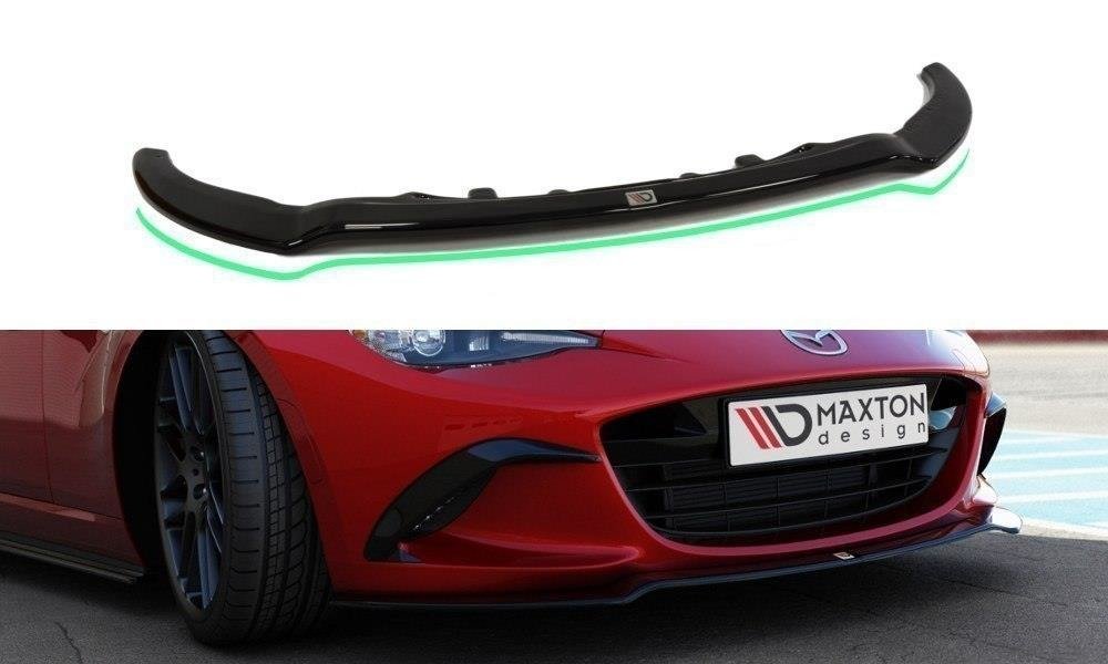 Street+ Spoilerlippe Front Ansatz V.2 passend für Mazda MX-5 ND Mk4 schwarz Hochglanz