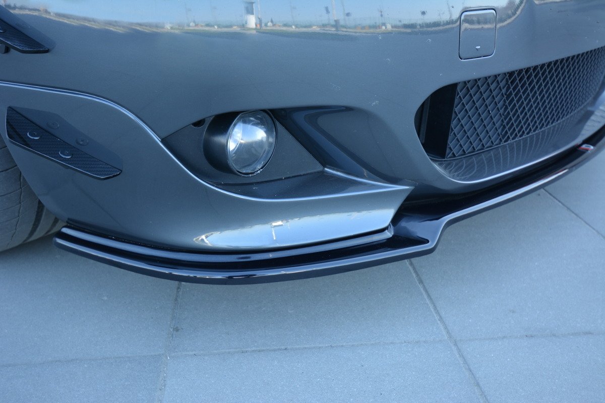 Street+ Spoilerlippe Front Ansatz passend für BMW 5er E60/61 M Paket schwarz Hochglanz