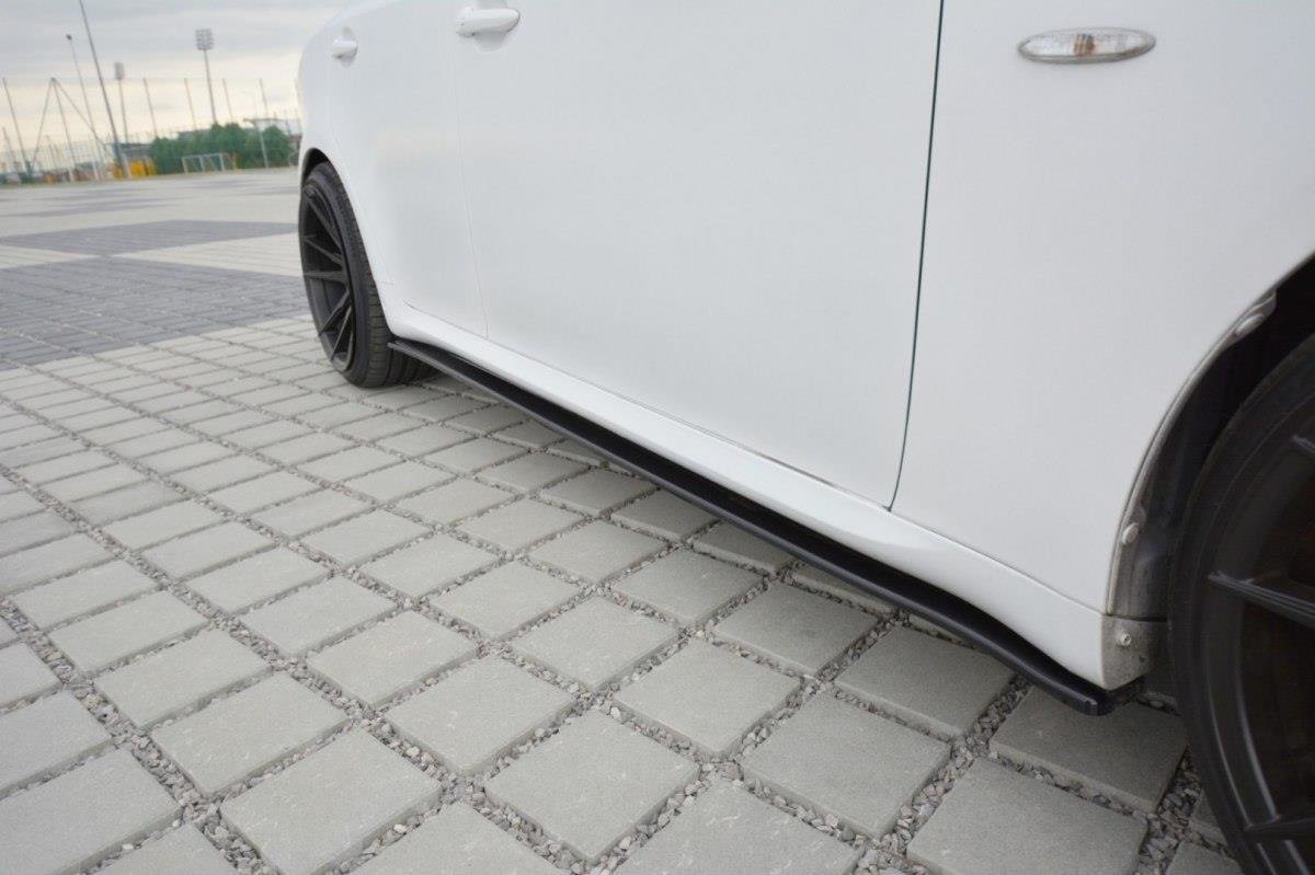 Seitenschweller Ansatz für Lexus IS F-Sport Mk2 XE20 Facelift schwarz Hochglanz