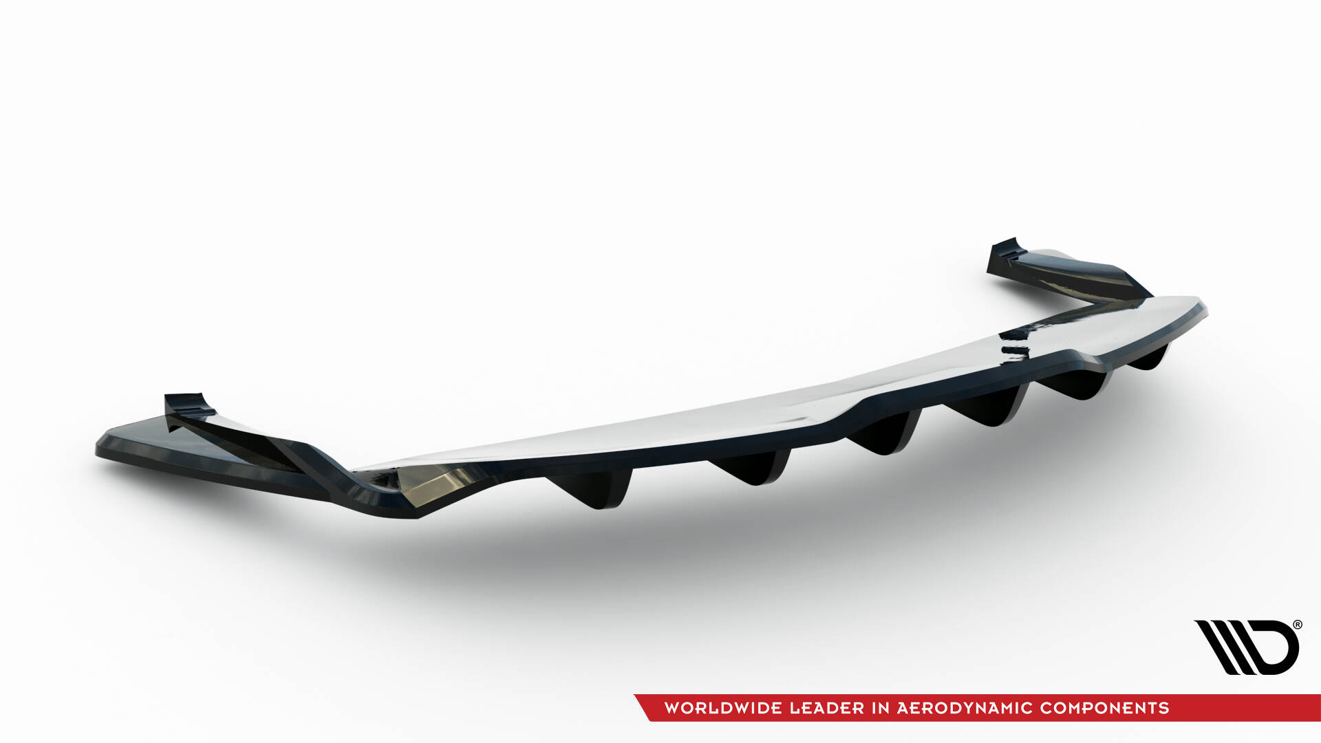 Diffusor Heckansatz V.2 passend für Tesla Model S Plaid Mk1 FL schwarz Hochglanz