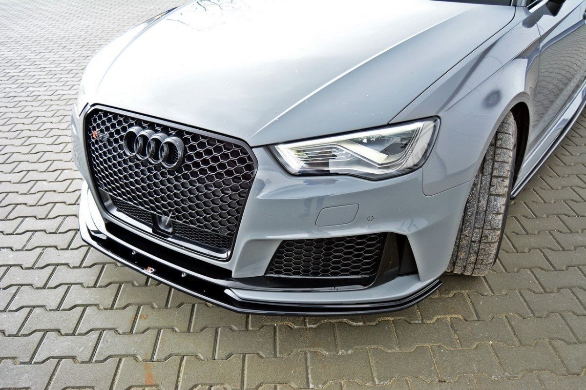 Street+ Spoilerlippe Front Ansatz V.2 passend für Audi RS3 8V Sportback schwarz Hochglanz