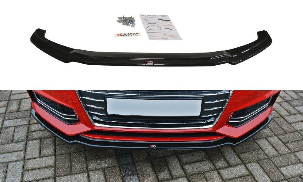 Front Ansatz V.1 für Audi S4 / A4 S-Line B9 schwarz Hochglanz