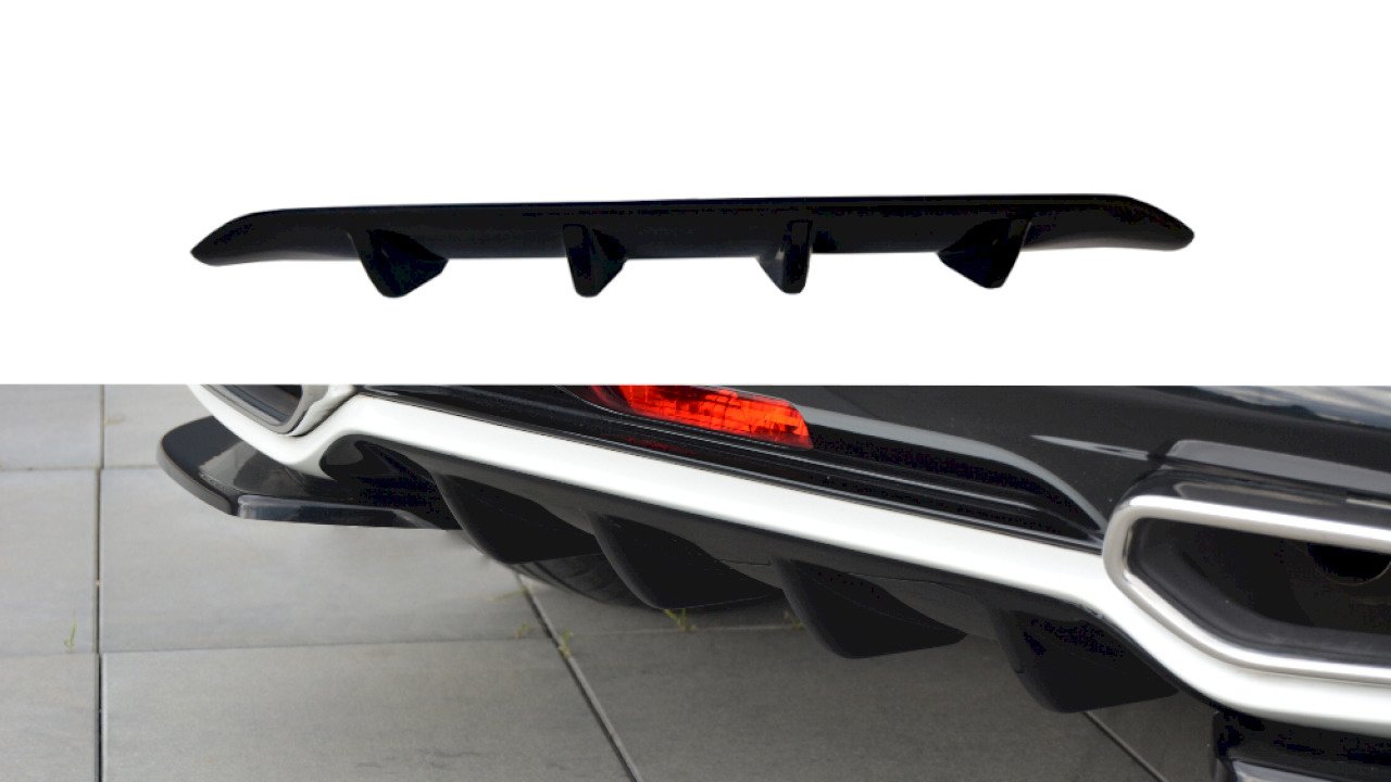 Street+ Heck Ansatz Diffusor passend für CITROEN DS5 schwarz Hochglanz