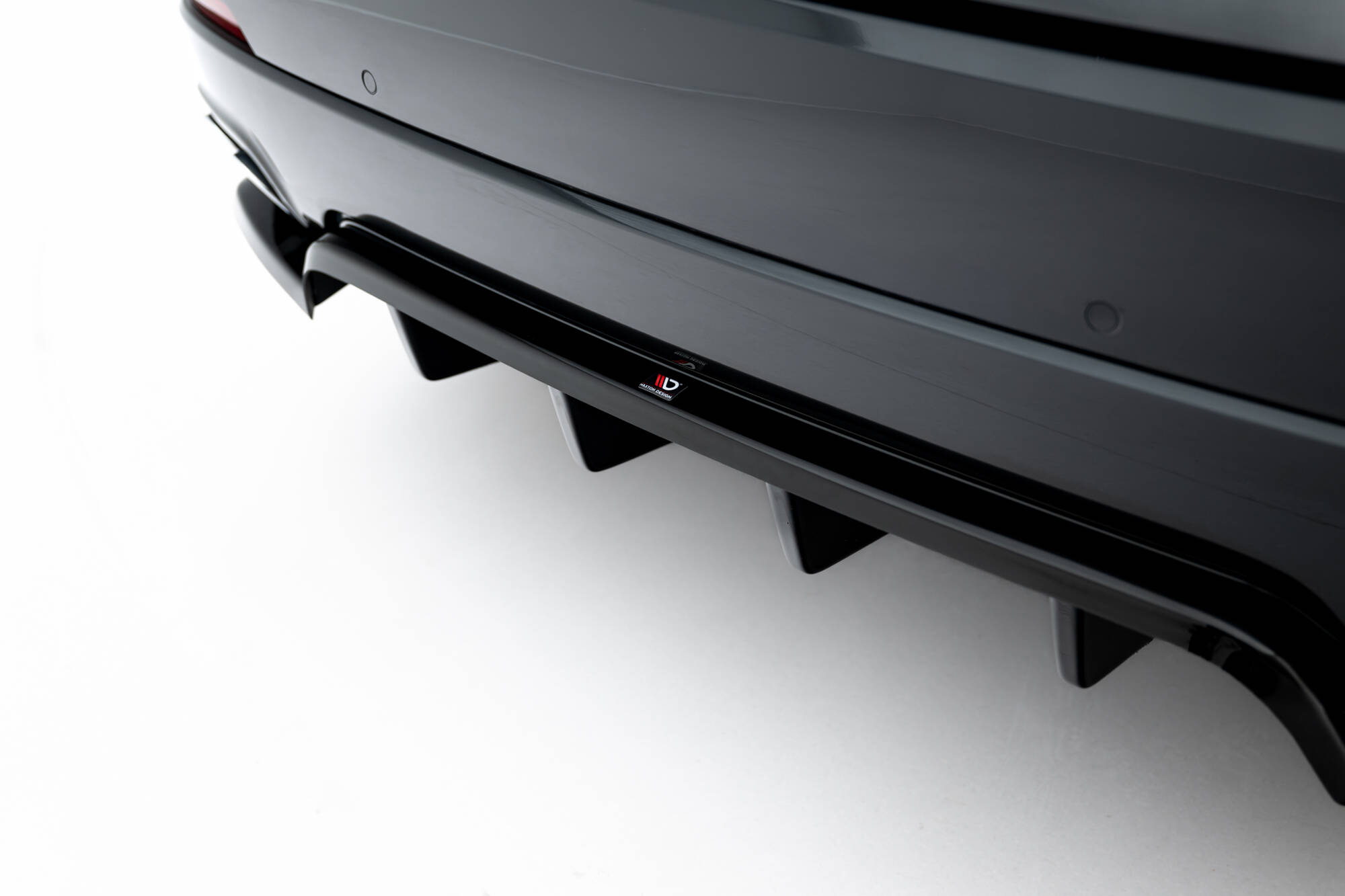 Diffusor Heckansatz passend für Maserati Levante GT Mk1 FL schwarz Hochglanz
