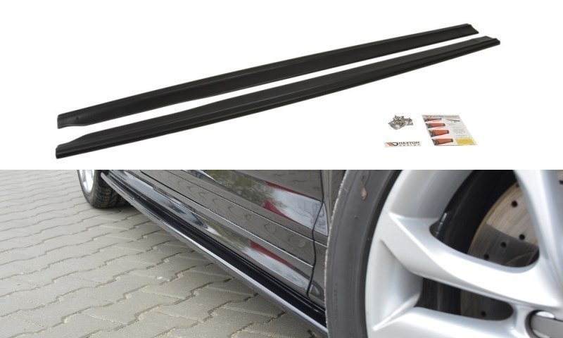 Street+ Seitenschweller Leisten passend für Audi S3 8P / S3 8P FL / RS3 8P schwarz Hochglanz