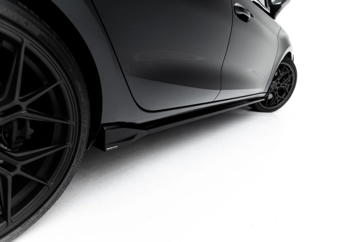 Seitenschweller Ansatz (Paar) V.1 passend für Cupra Leon ST / Hatchback Mk1 Facelift schwarz Hochglanz
