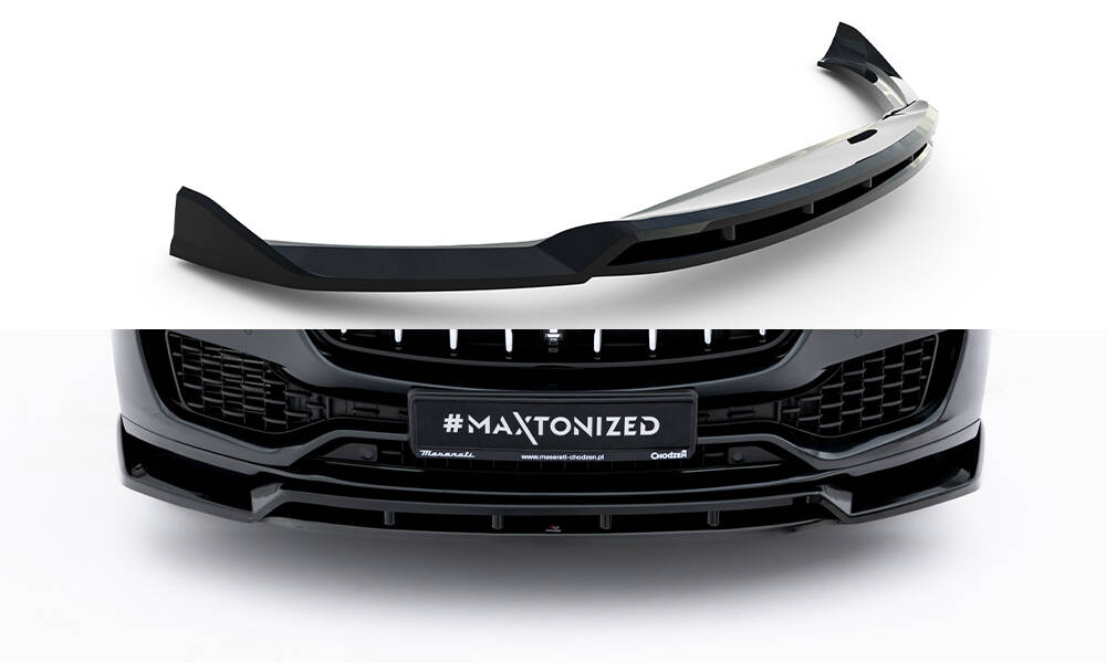 Frontlippe passend für Maserati Levante GT Mk1 FL schwarz Hochglanz