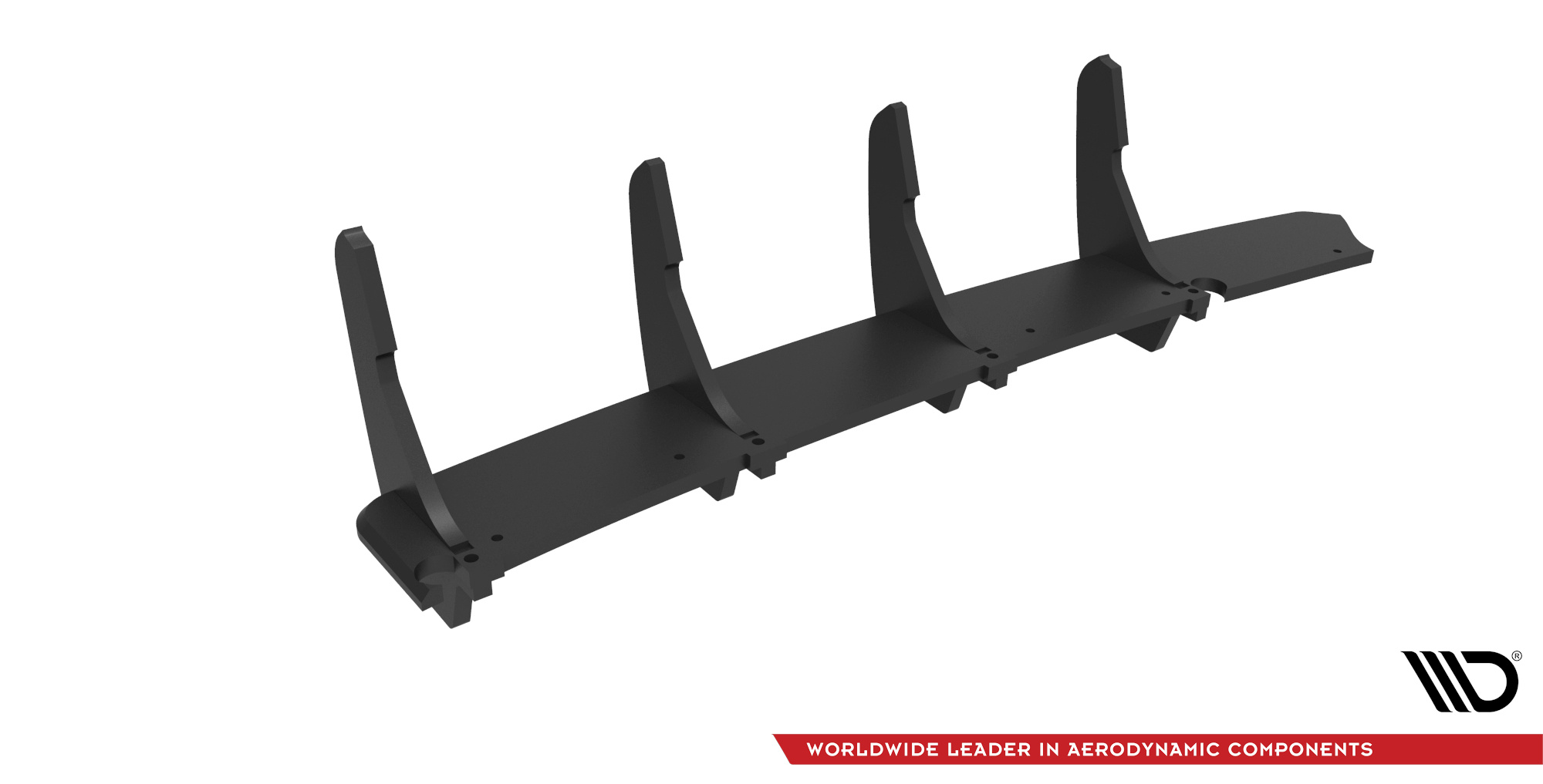 Street Pro Heckschürze Heck Ansatz Diffusor passend für Ford Fiesta ST Mk6 rot