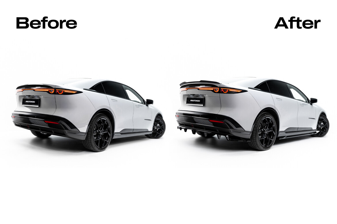 Diffusor RACE passend für Mazda 6e Mk1 schwarz Hochglanz