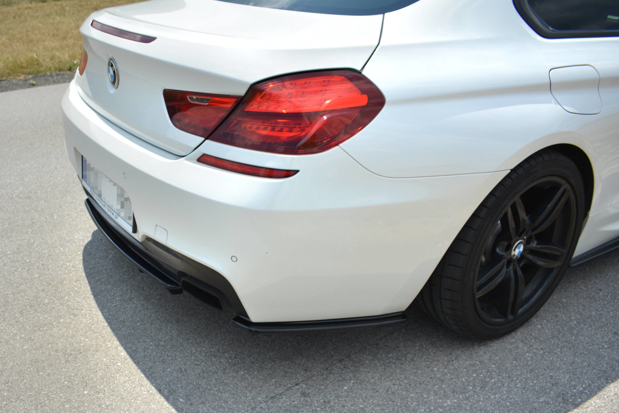 Heckansatz BMW 6er Gran Coupé M Paket DTM LOOK schwarz Hochglanz
