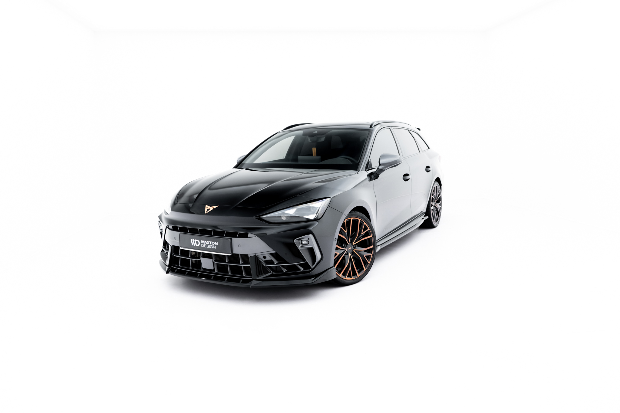 Frontlippe V.1 passend für CUPRA Leon ST / Hatchback Mk1 FL schwarz Hochglanz