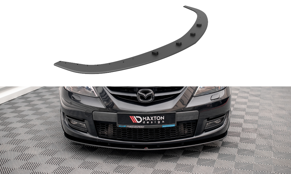 Street Pro Spoilerlippe Front Ansatz passend für Mazda 3 MPS Mk1 rot