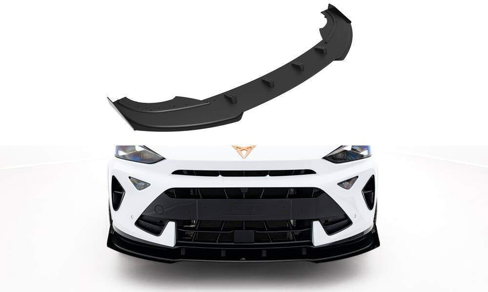 Frontlippe passend für CUPRA Formentor Mk1 FL roter Kern + Hochglanz Flaps