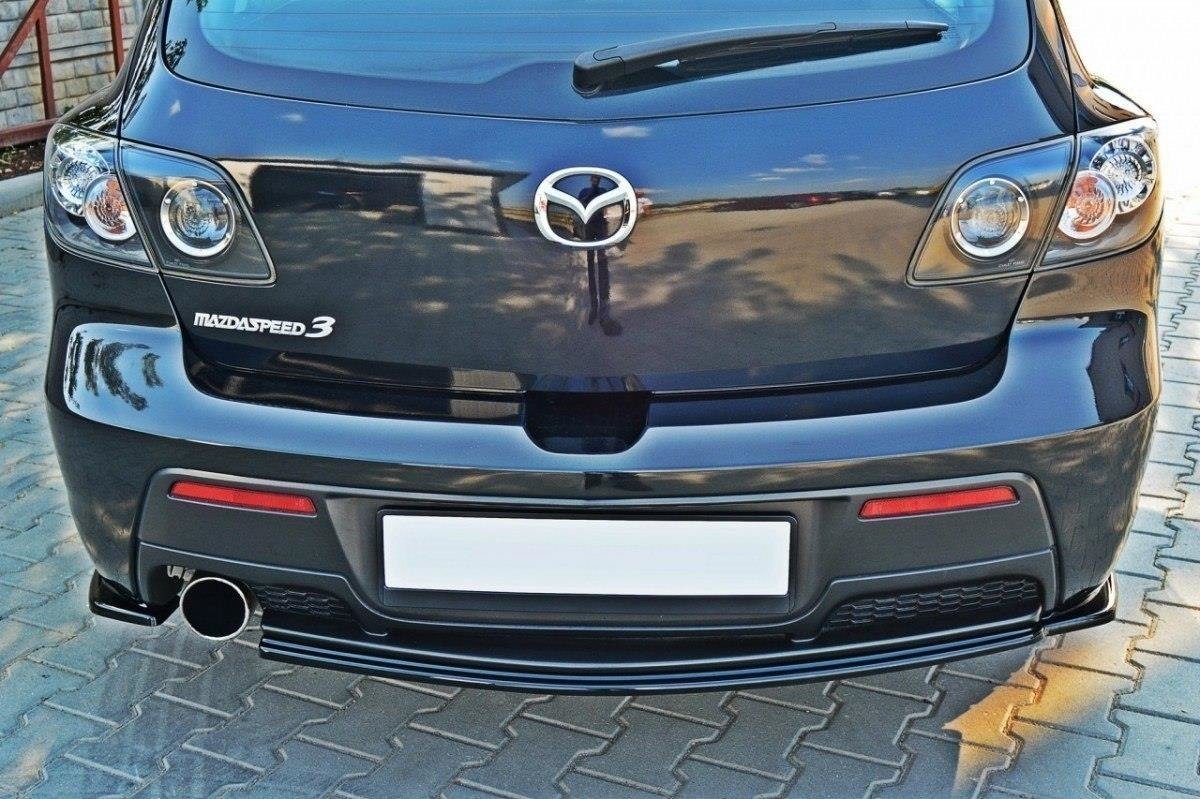 Heckansatz MAZDA 3 MPS MK1 PREFACE US-Spec Version schwarz Hochglanz