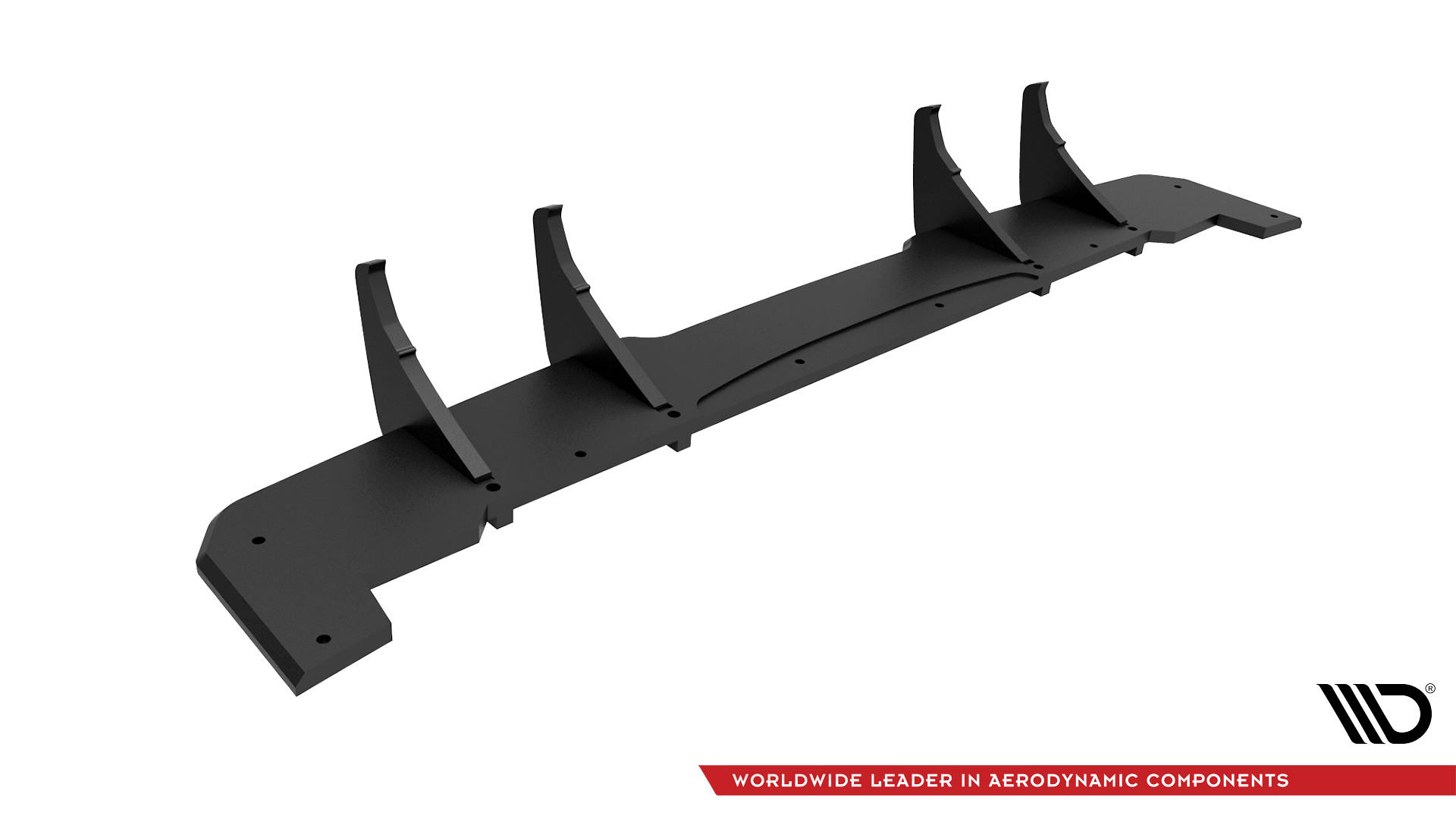 Street Pro Heckschürze Heck Ansatz Diffusor passend für Ford Kuga ST-Line Mk3 schwarz-rot