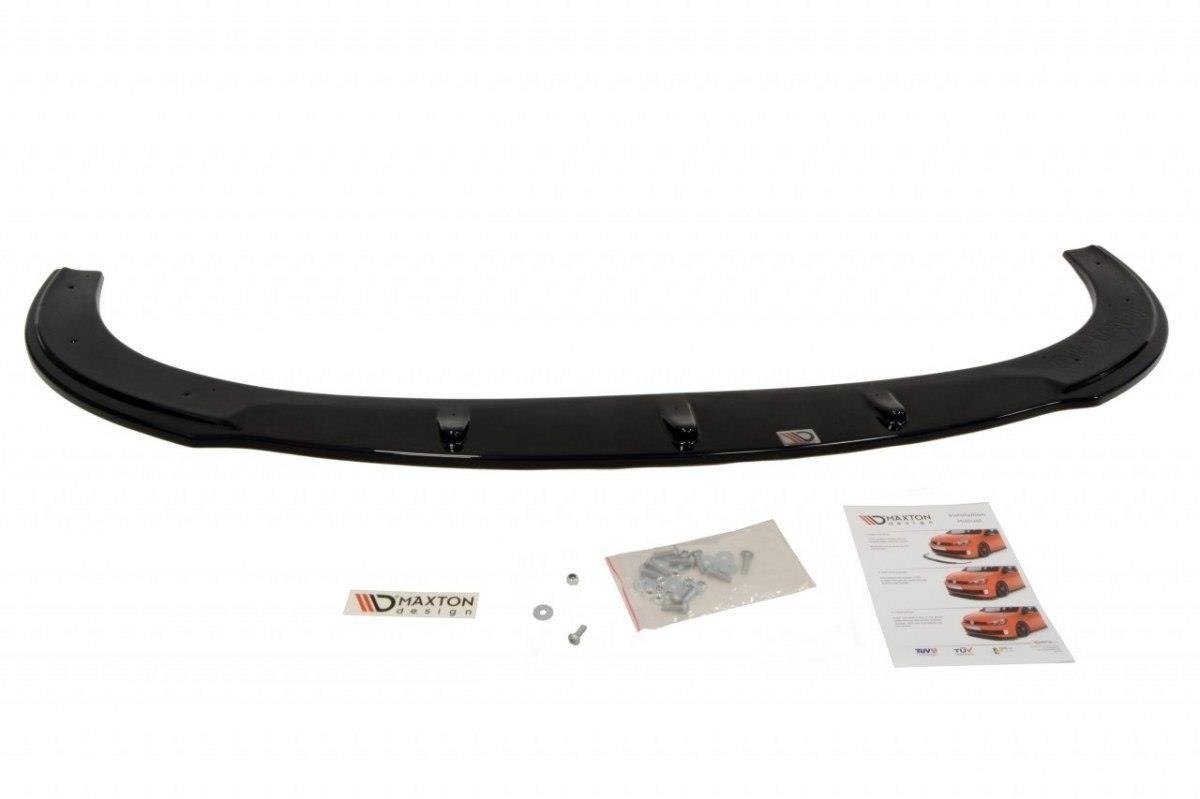 Street+ Spoilerlippe Front Ansatz passend für Seat Ibiza IV CUPRA 6J vor FL schwarz Hochglanz