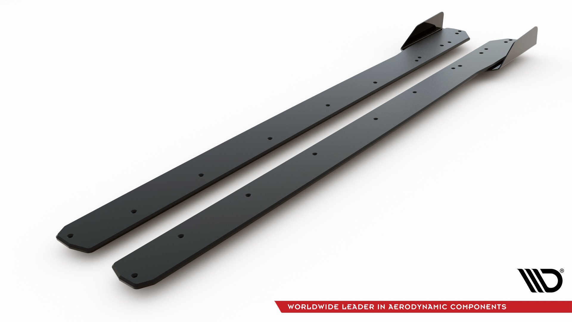 Street Pro Seitenschweller Ansatz + Flaps für Ford Focus ST / ST-Line Mk4 schwarz Hochglanz