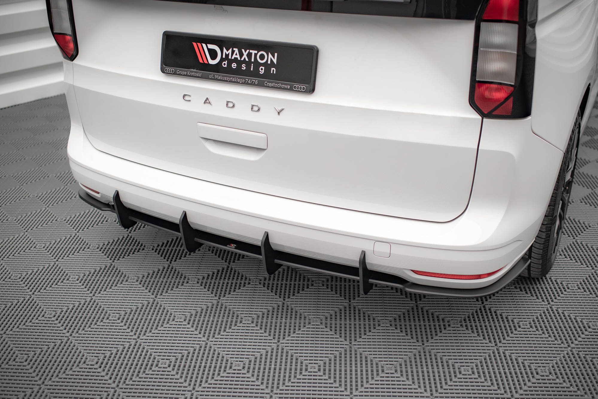 Street Pro Heckschürze Heck Ansatz Diffusor passend für VW Caddy Mk5