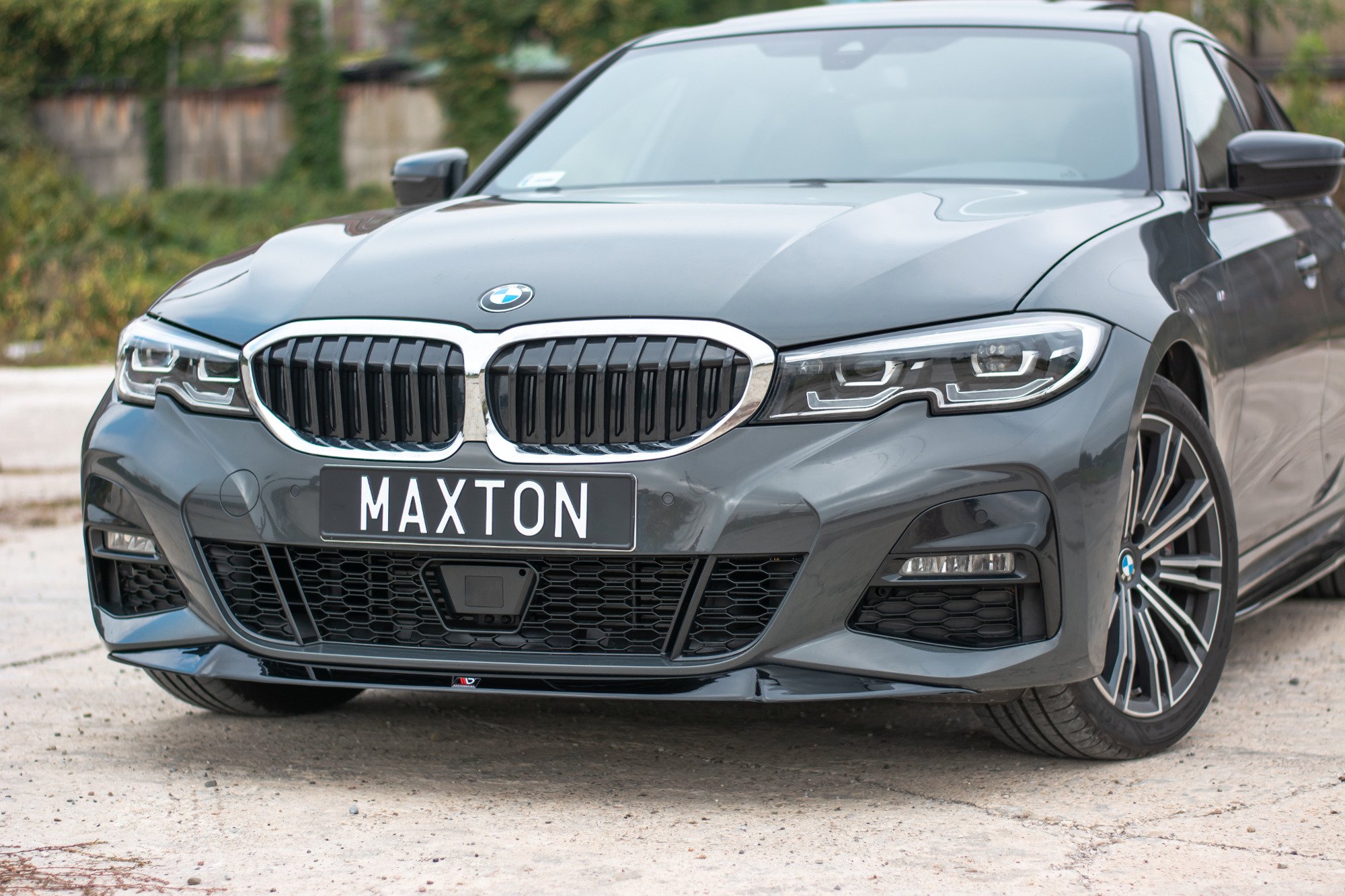 Front Ansatz V.1 für BMW 3er M-Paket G20 schwarz Hochglanz