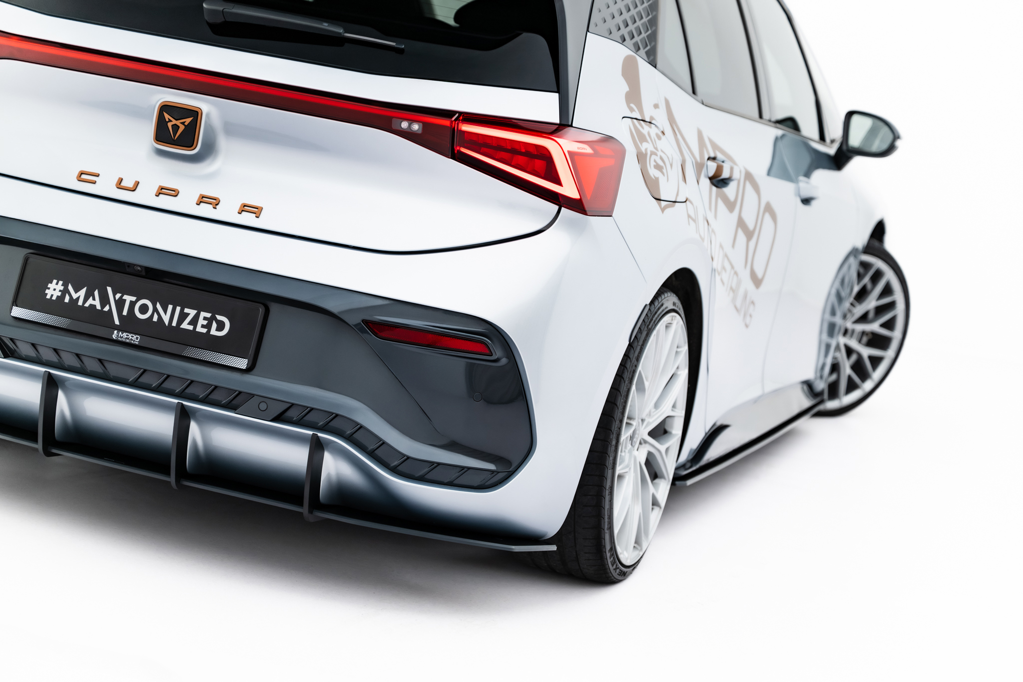 Heckansatz Diffusor passend für CUPRA Born Mk1 schwarz matt