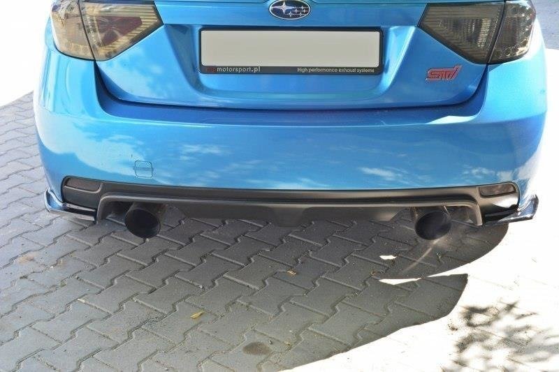 Street+ Heck Ansatz Flaps passend für Subaru Impreza WRX STI schwarz Hochglanz