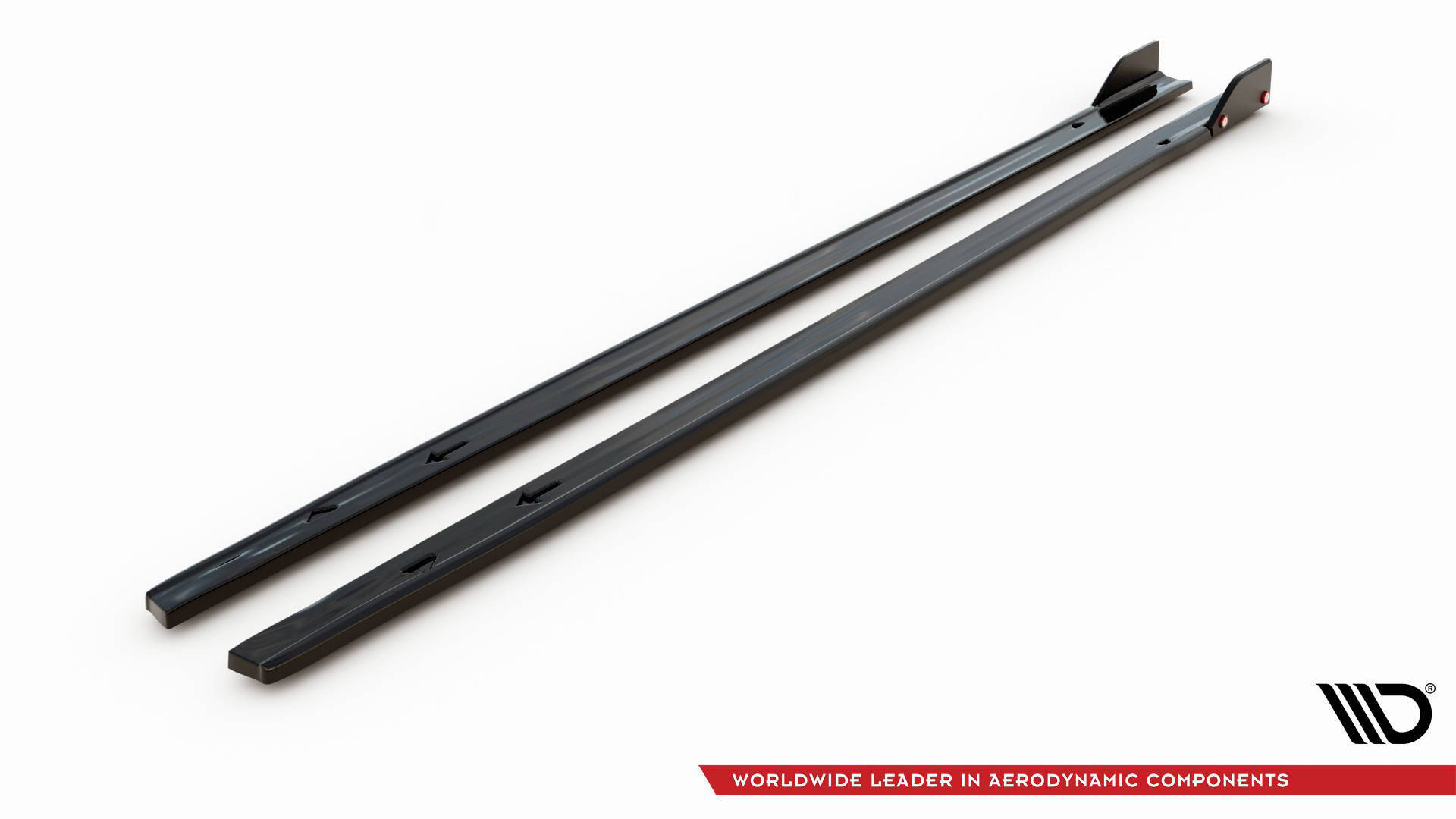 Street+ Seitenschweller Leisten V.2 + Flaps passend für VW Golf GTI / GTE / GTI Clubsport / GTD / R-Line Mk8