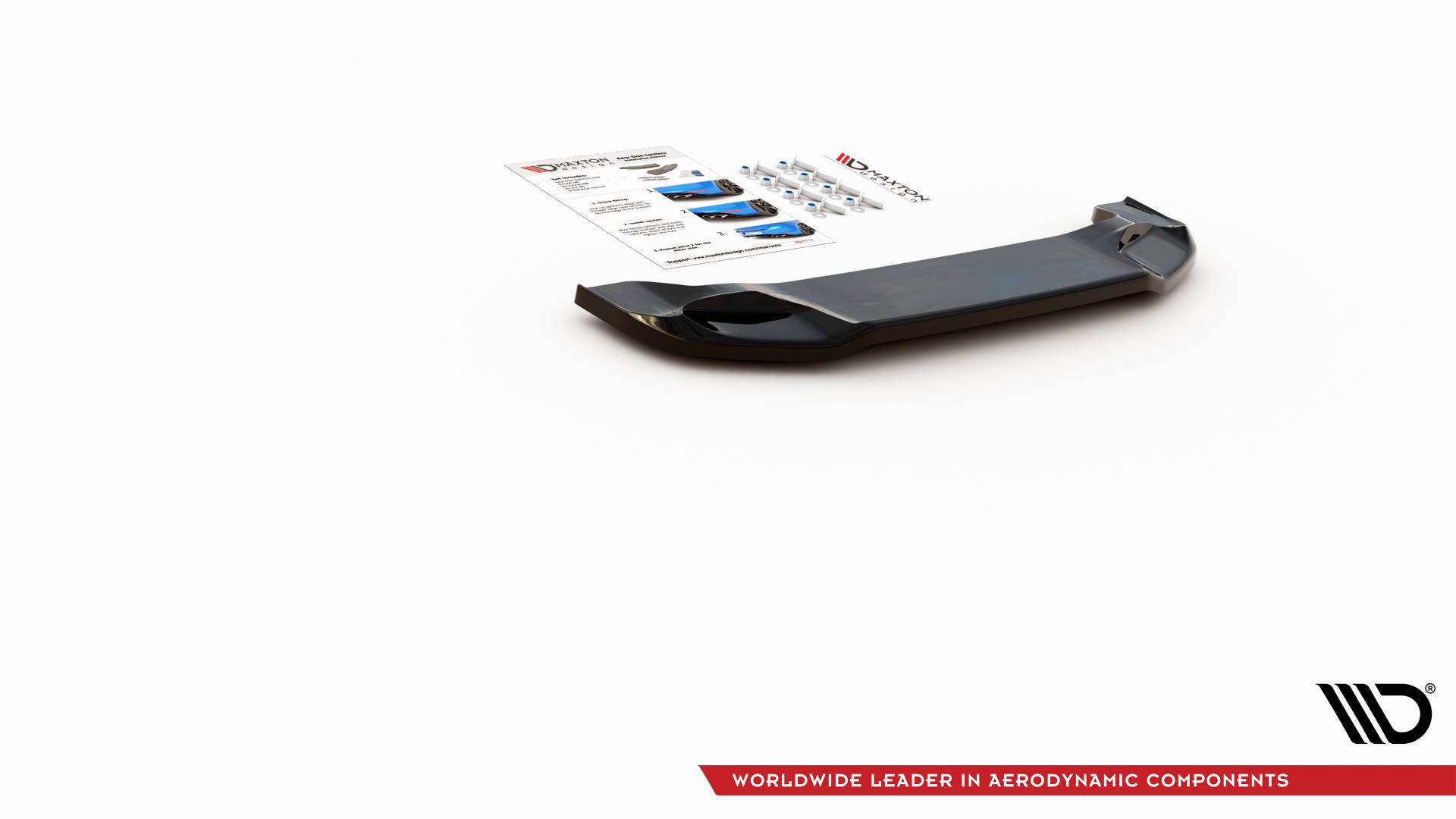 Diffusor Heckansatz passend für ABARTH 124 Spider schwarz Hochglanz