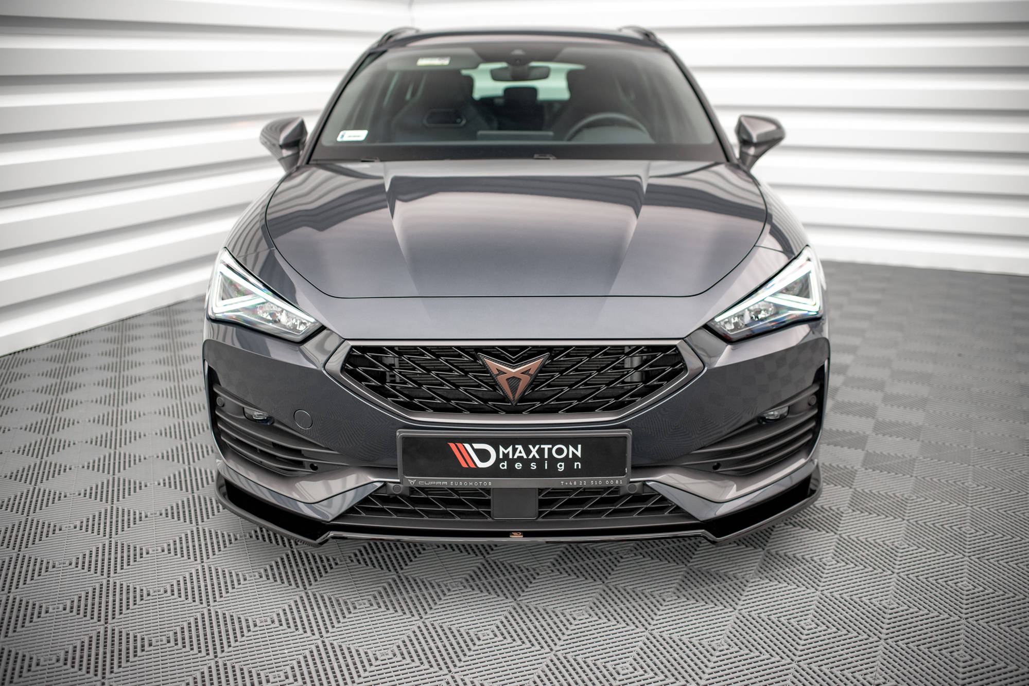 Frontlippe V.2 passend für CUPRA Leon Mk1 schwarz Hochglanz