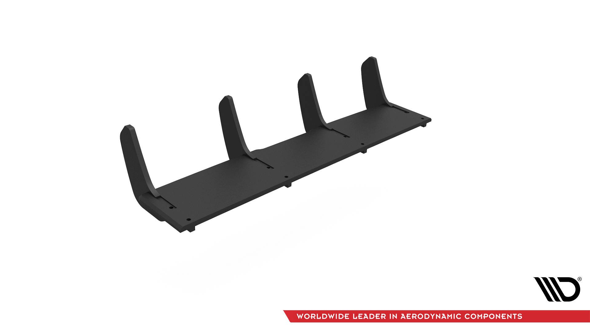 Street Pro Heckschürze Heck Ansatz Diffusor passend für VW Golf R Mk8 schwarz-rot