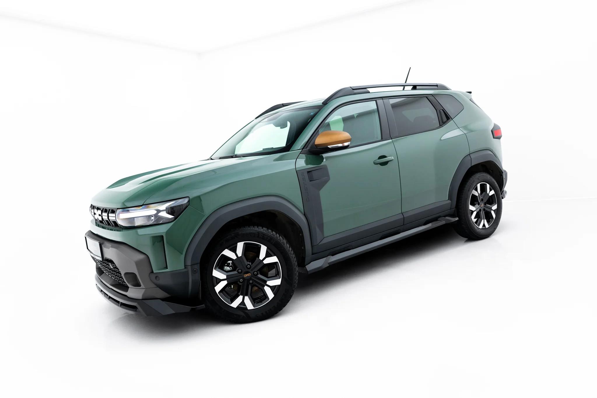 Street+ Seitenschweller Leisten passend für Dacia Duster Mk3 schwarz Hochglanz
