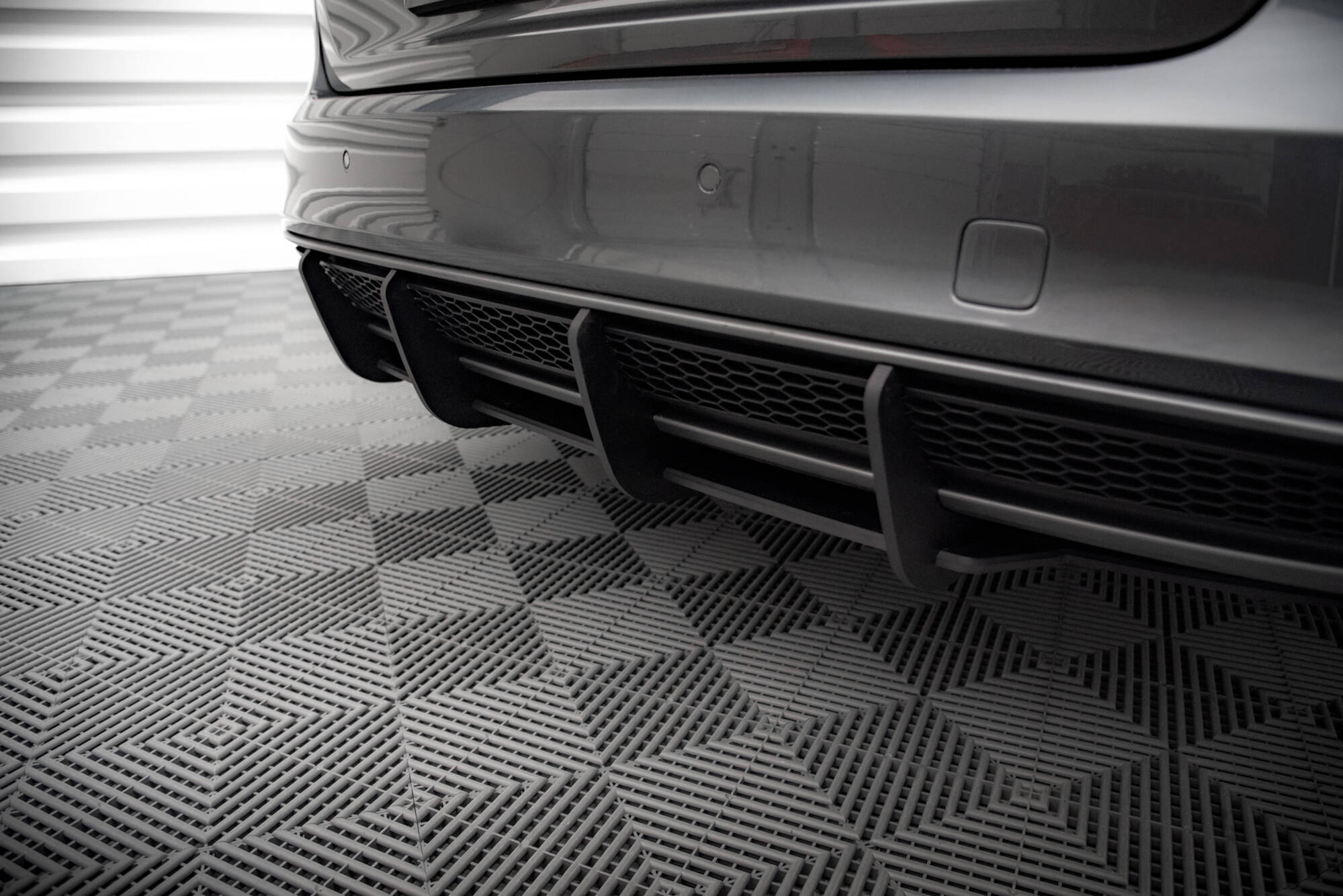Street Pro Heckschürze Heck Ansatz Diffusor passend für Audi A4 S-Line B8 FL