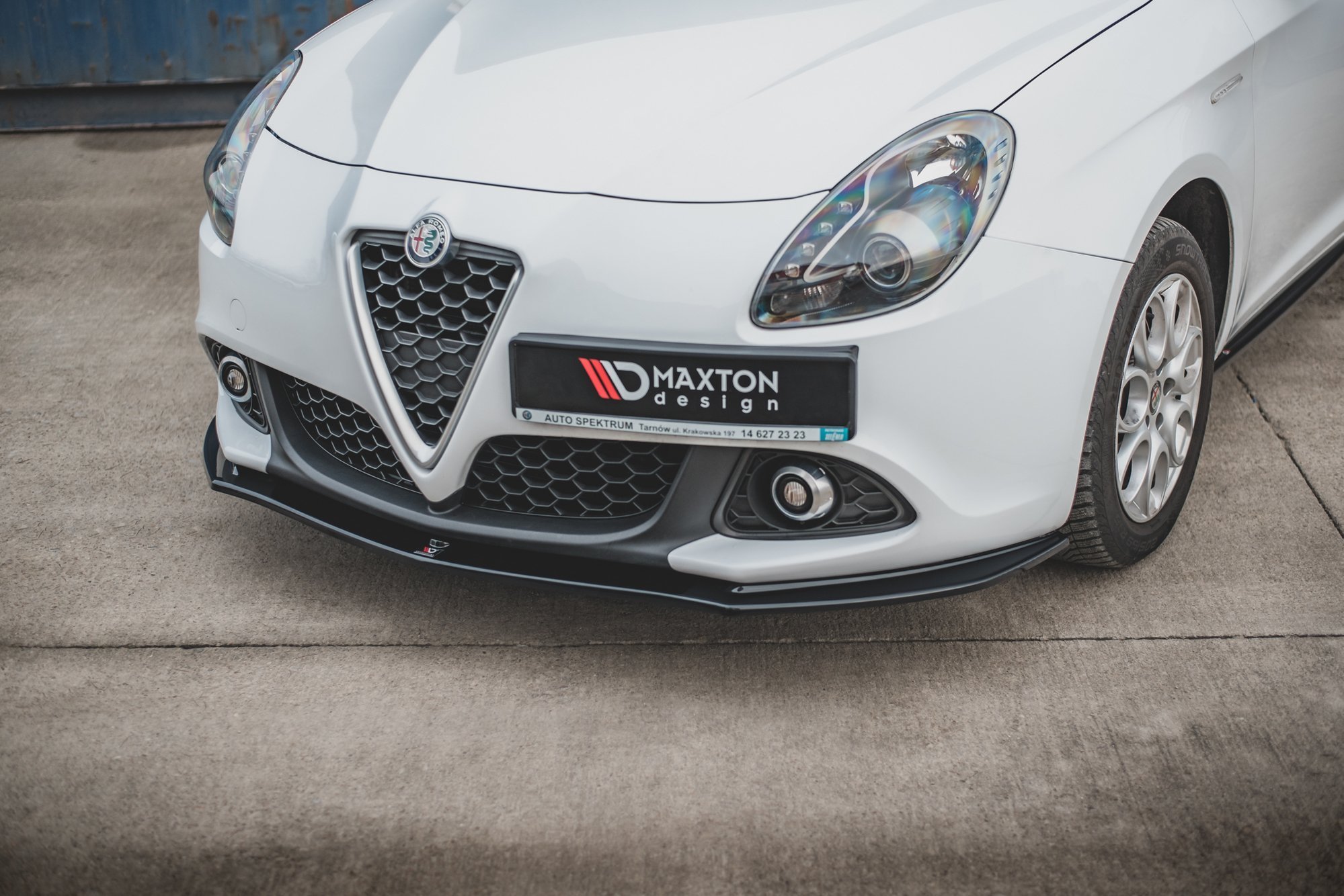 Street+ Spoilerlippe Front Ansatz V.2 passend für Alfa Romeo Giulietta schwarz Hochglanz