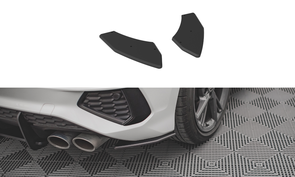 Street Pro Heck Ansatz Flaps passend für Audi S3 8Y rot
