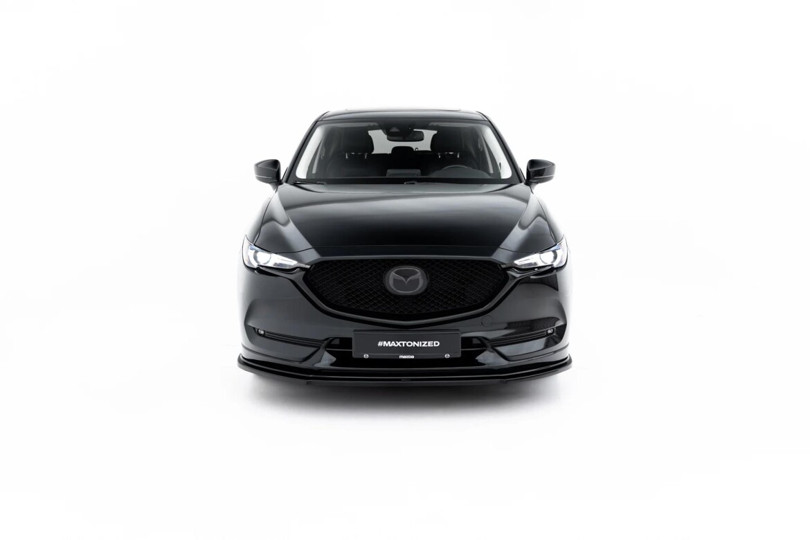 Frontlippe passend für Mazda CX-5 Mk2 schwarz Hochglanz