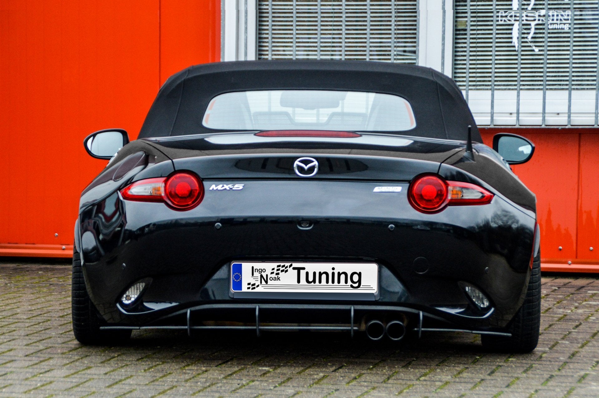 Gefräster Heckansatz mit Seitenflaps aus ABS für Mazda MX-5 ND-RF ab Bj.2015-