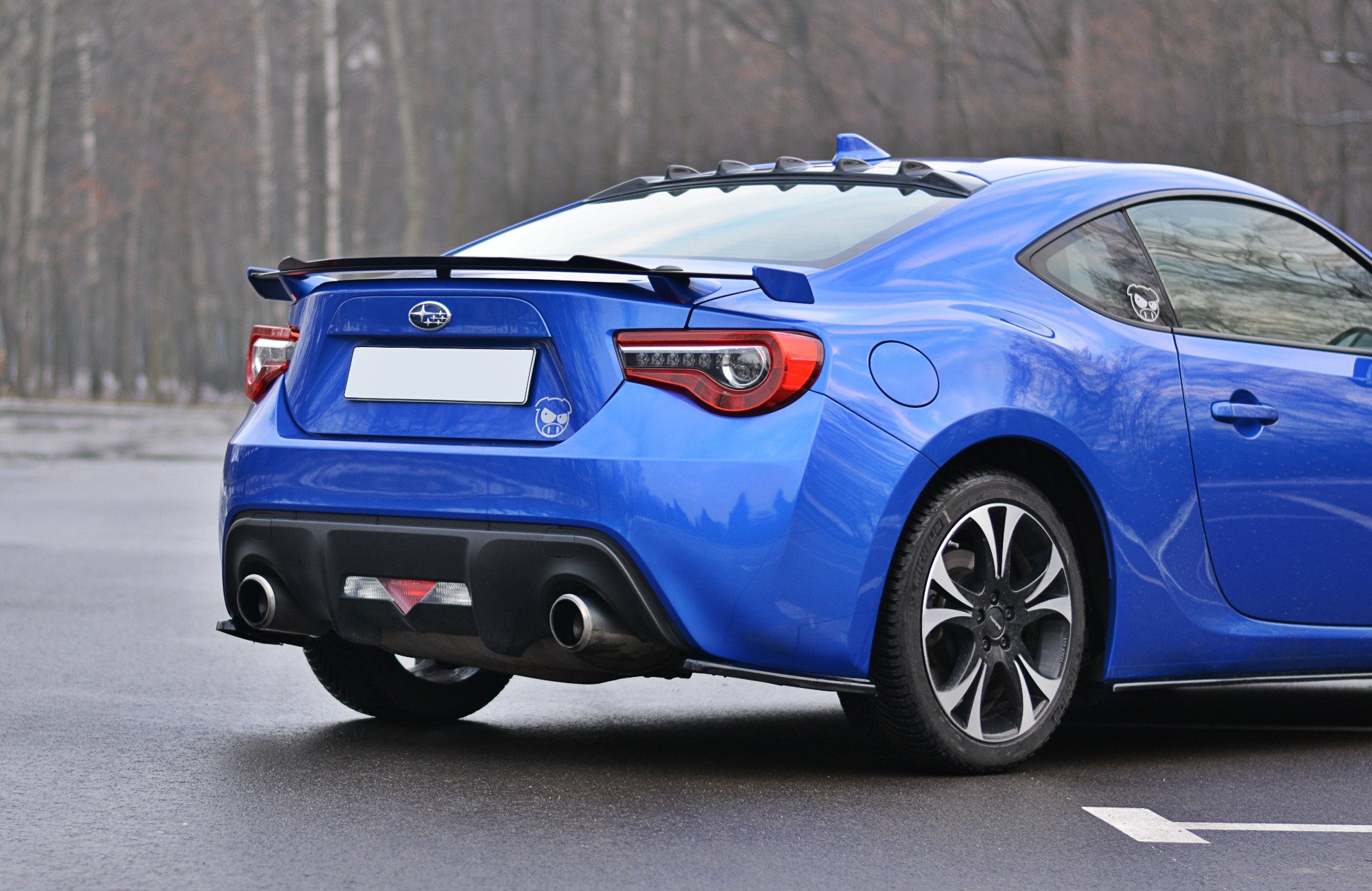 Spoiler CAP für Toyota GT86 Facelift / Subaru BRZ Mk1 Facelift schwarz Hochglanz
