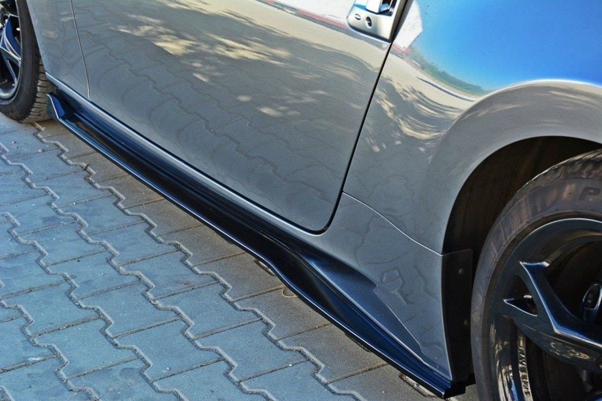 Street+ Seitenschweller Leisten V.1 passend für Nissan 370Z schwarz Hochglanz
