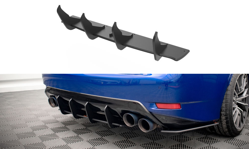 Street Pro Heckschürze Heck Ansatz Diffusor passend für Lexus GS F Mk4 FL